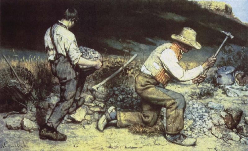 Gustave Courbet Quarrying France oil painting art